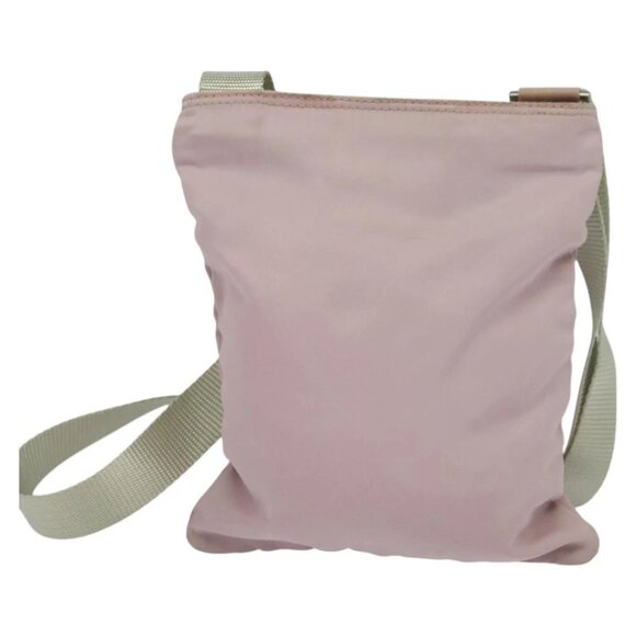 PRADA Shoulder Bag Nylon Pink Silver Auth fm4754 - Picture 10 of 16